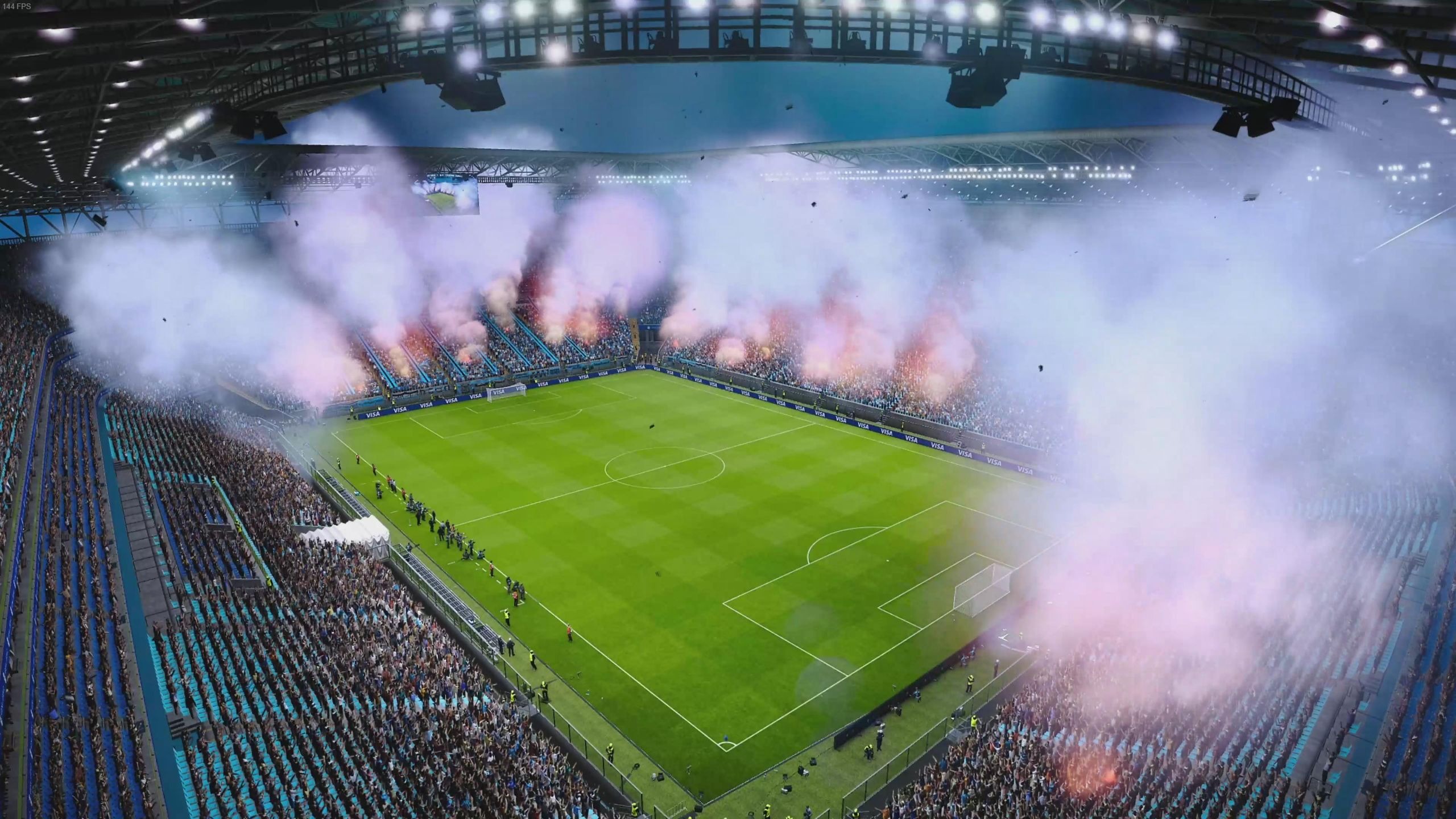 足球竞技场：球队团结一心勇往直前